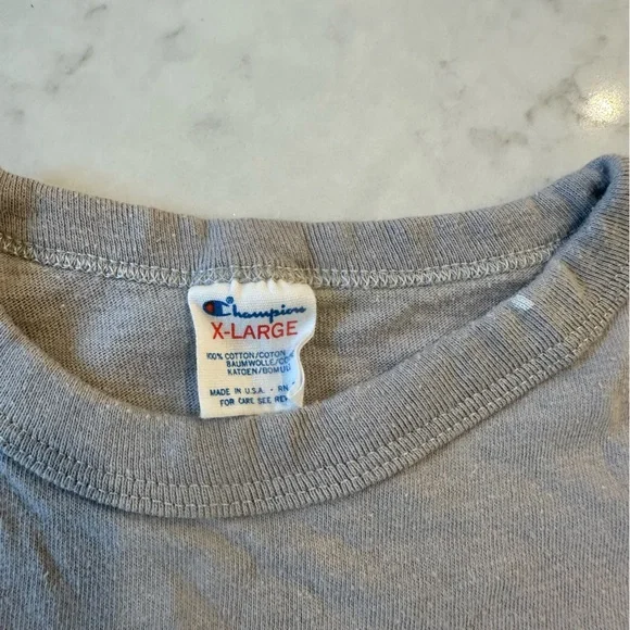 Vintage Mens Gray Esquire Logo Short Sleeve Tee Sz XL - Picture 2 of 4